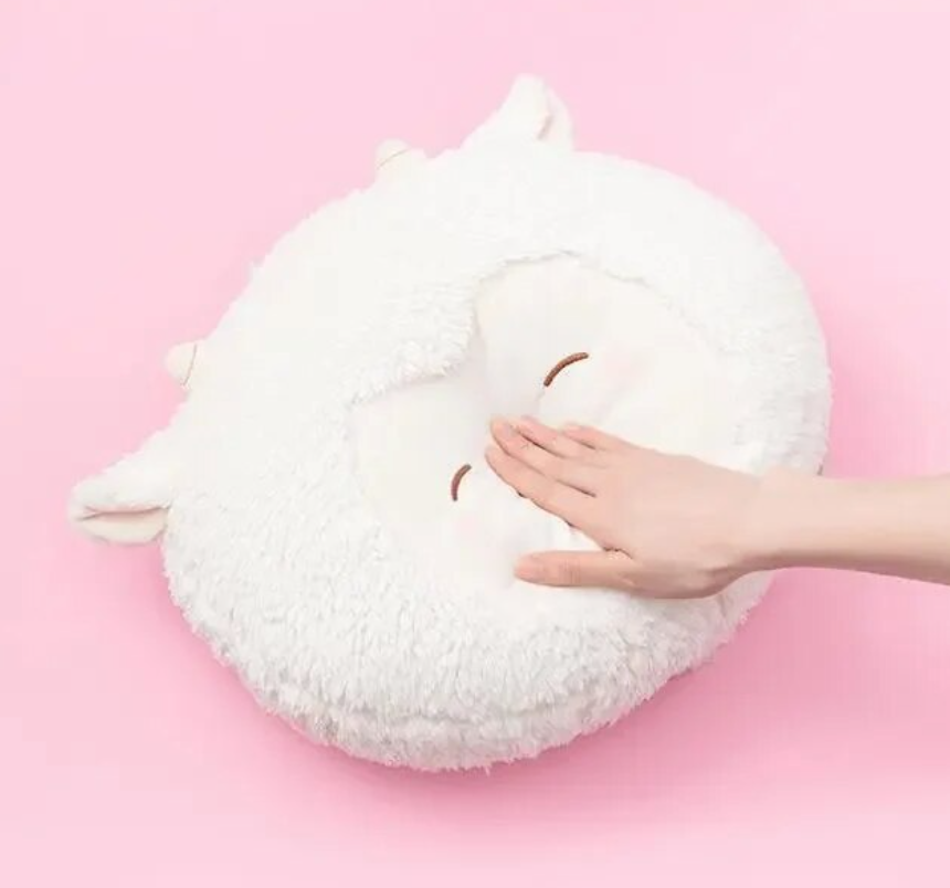 Smiling Sheep/Lamb With Fruit Dress Up/With Flower/With Moon Plush Toys- White/Pink