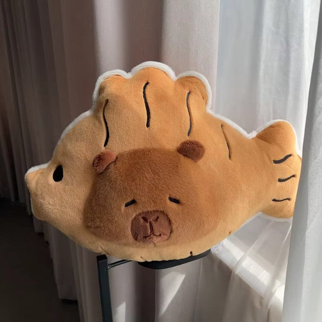 Cute Capybara Taiyaki (Japanese fish-shaped cake) Plush Toys 40/50cm