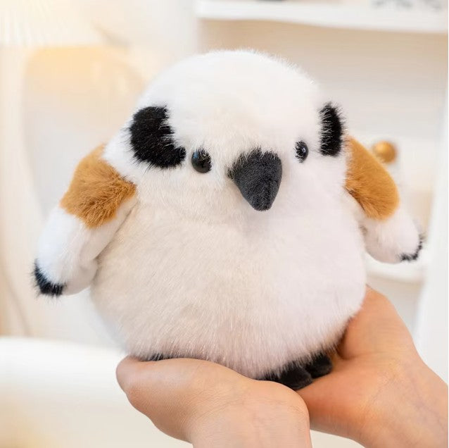 Cute Bird With/Without Leaf/Stump Plush Toys 20cm Or Plush Keychains 12cm