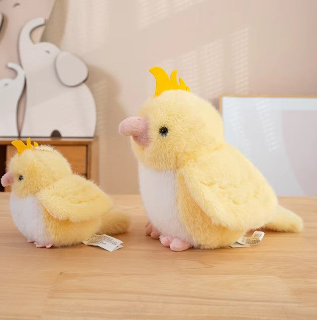 Cute Bird With/Without Leaf/Stump Plush Toys 20cm Or Plush Keychains 12cm