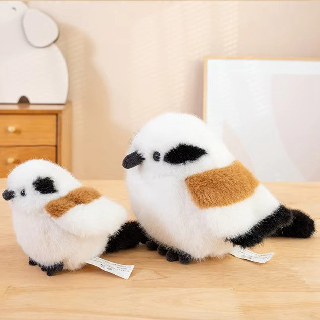 Cute Bird With/Without Leaf/Stump Plush Toys 20cm Or Plush Keychains 12cm