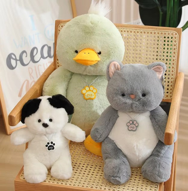 Cute Chubby Animal (Cat/Dog/Duck/Bear/Bunny) Plush Toys 25/40/55cm