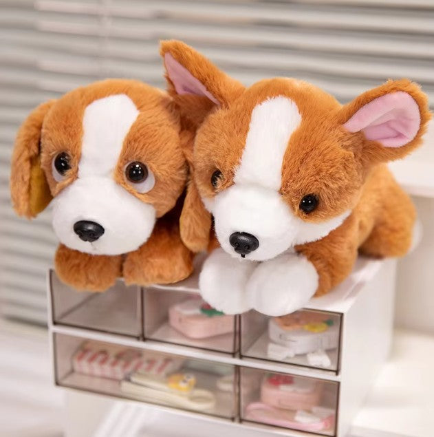 Cute Dog Plush Toys 23-25cm - Husky/Corgi/Pug/Beagle/German Shepherd/Bulldog