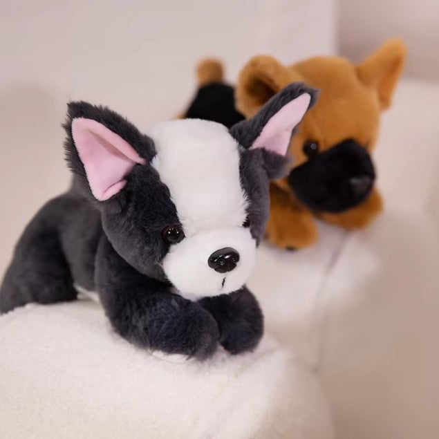 Cute Dog Plush Toys 23-25cm - Husky/Corgi/Pug/Beagle/German Shepherd/Bulldog