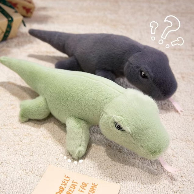 Cute Monitor Lizard Plush Toys 50cm - Grey/Green