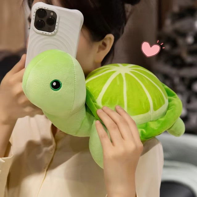 Funny/Cute Turtle Lemon Hybrid Plush Toys 25/35cm - Yellow/Green