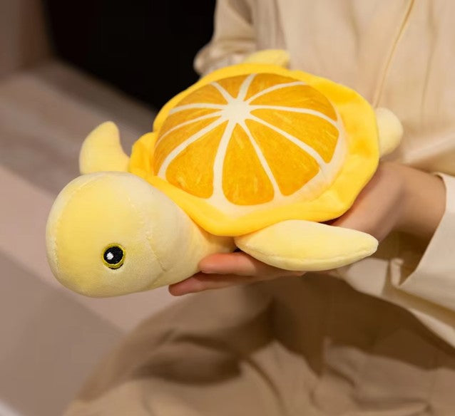 Funny/Cute Turtle Lemon Hybrid Plush Toys 25/35cm - Yellow/Green