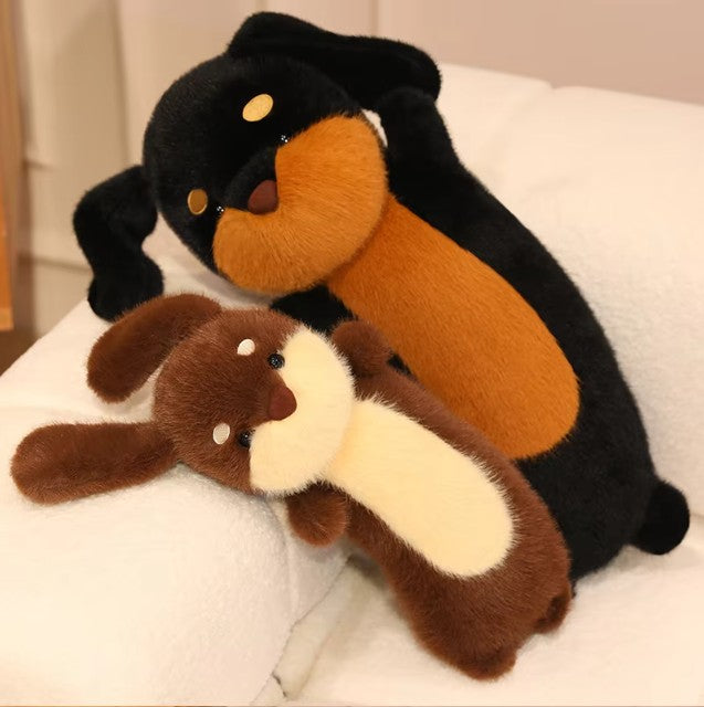 Cute Dog(Dachshund) Plush Pillows Toys 35/50/75cm - Black/Brown