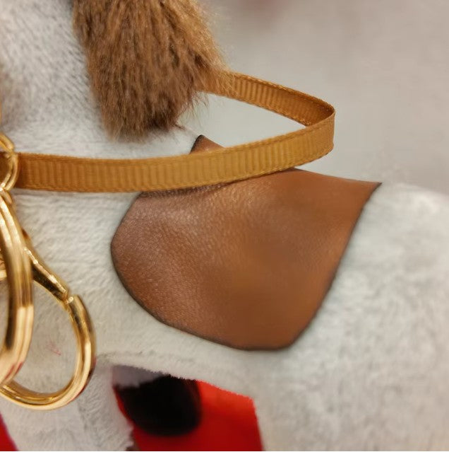 Cute Horse Plush Keychains 12cm - Grey/Brown/White