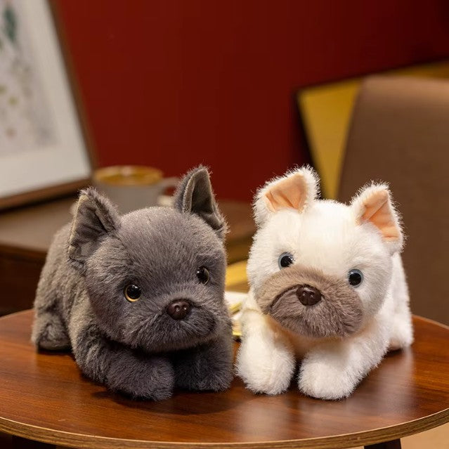 Cute/Kawaii Dog(Bulldog) Plush Toys 30cm - Grey/Brown