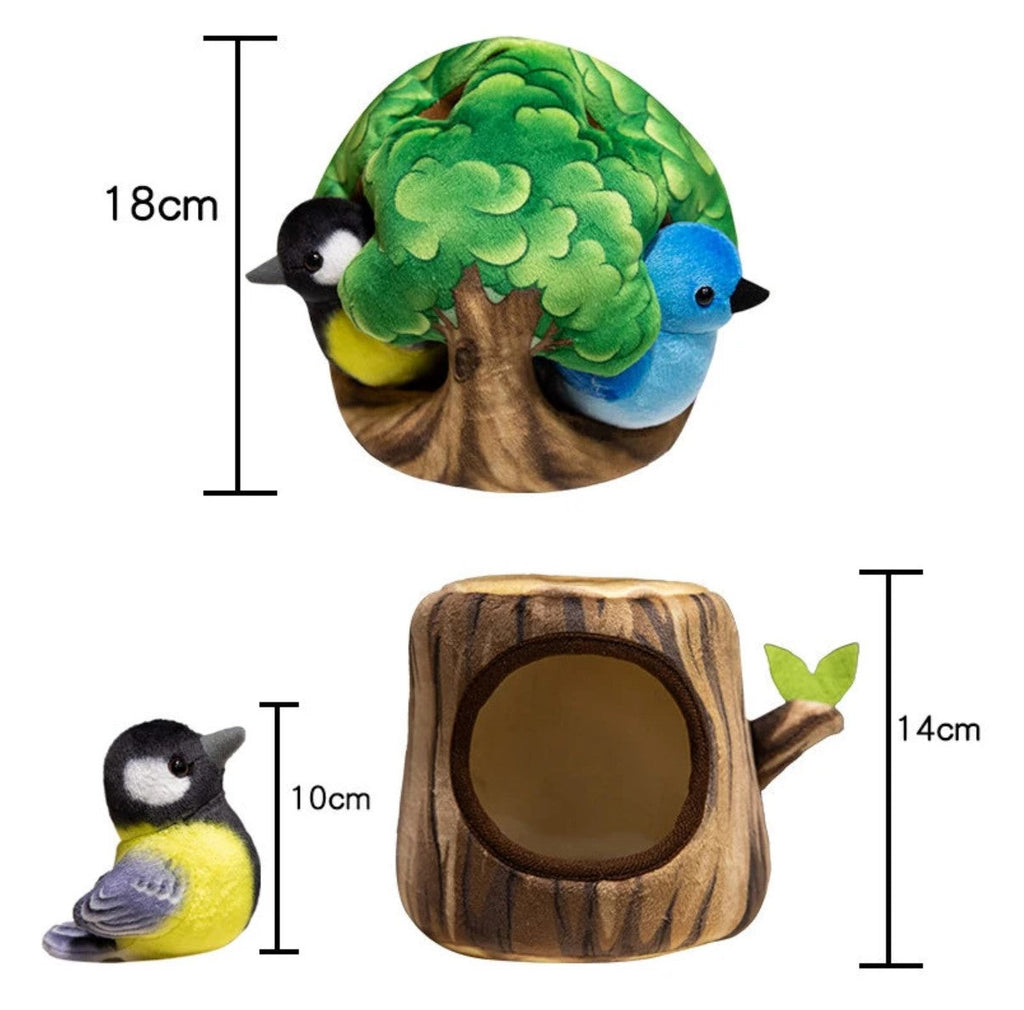 Cute Bird With/Without Tree House Plush Toys - 6 Choices