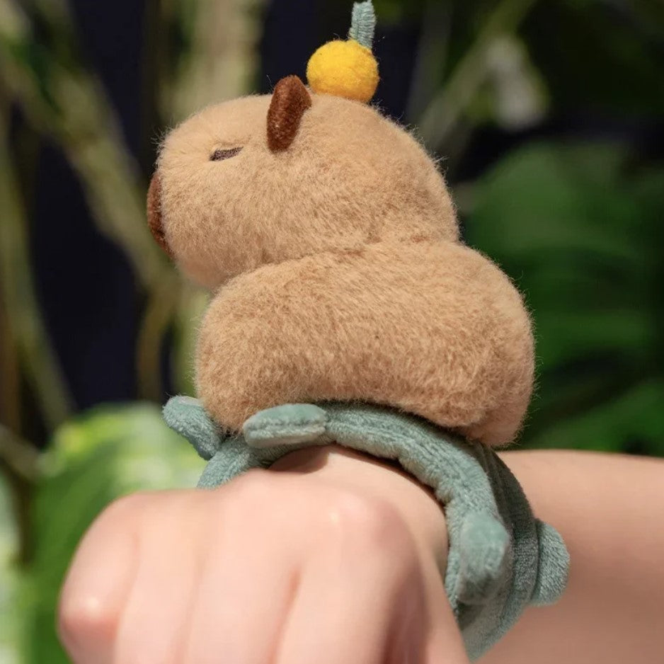 Cute Animal (Dog/Capybara/Cat) Plush Slap Band - 1pc/3pcs