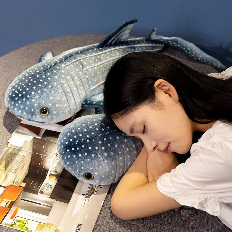 Whale Shark Plush Pillow Toys 60cm - Blue