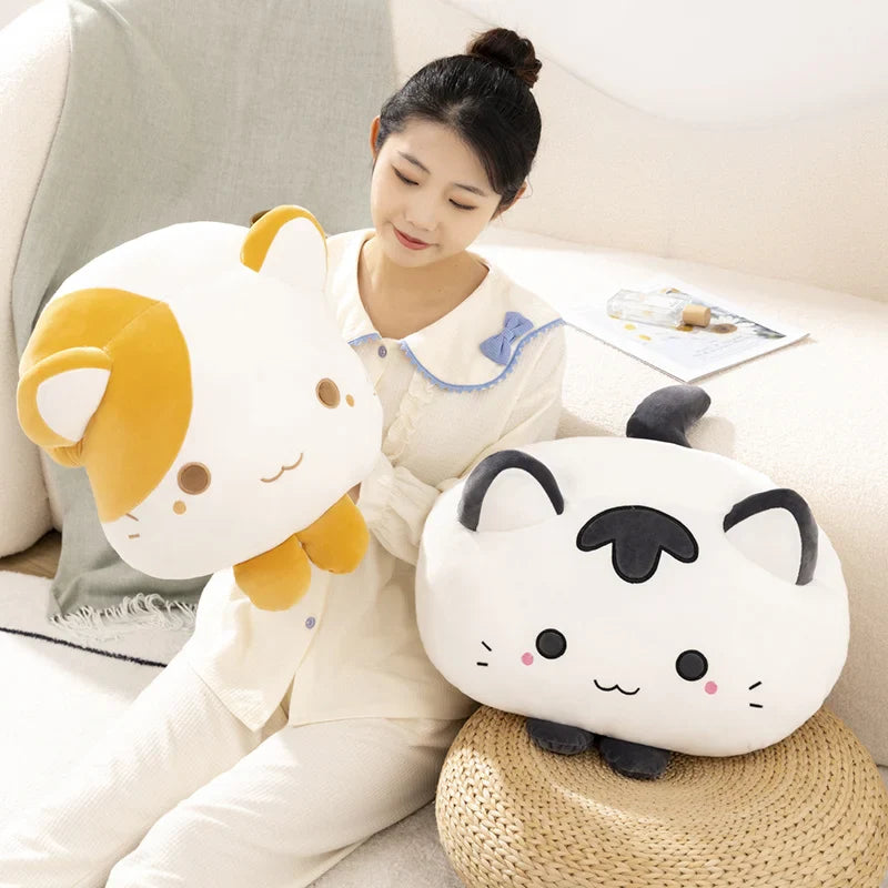 Cute Cats Plush Pillow Toys 50cm - Yellow/Black