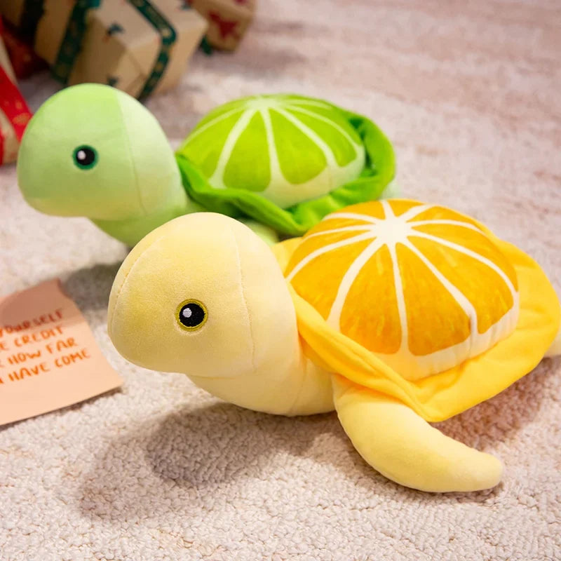 Funny/Cute Turtle Lemon Hybrid Plush Toys 25/35cm - Yellow/Green