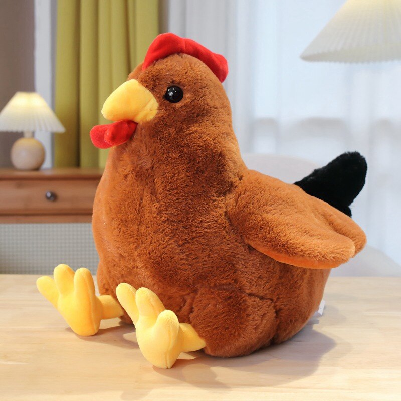 Chicken Plush Toys (Brown/White) 30cm/40cm