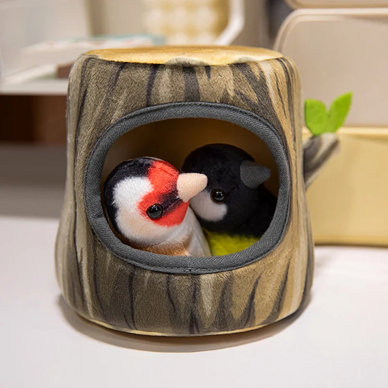 Cute Bird With/Without Tree House Plush Toys - 6 Choices