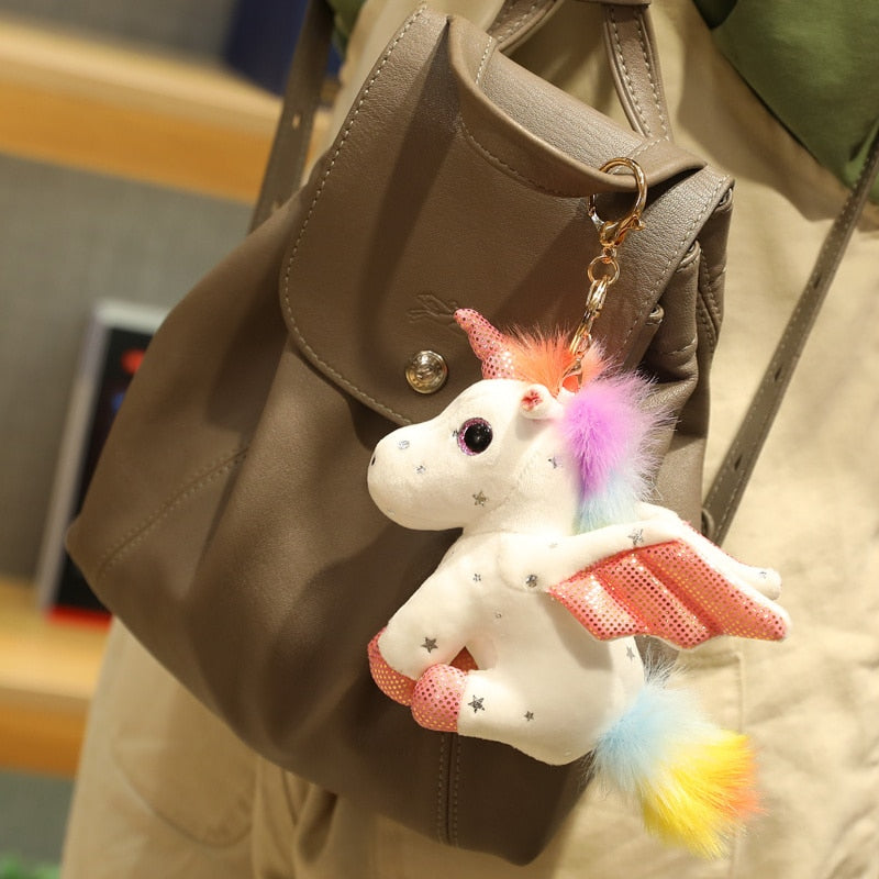 Angelic Unicorn Plush Toys and Keychains 10/20/30cm - Pink/Blue/Purple/White