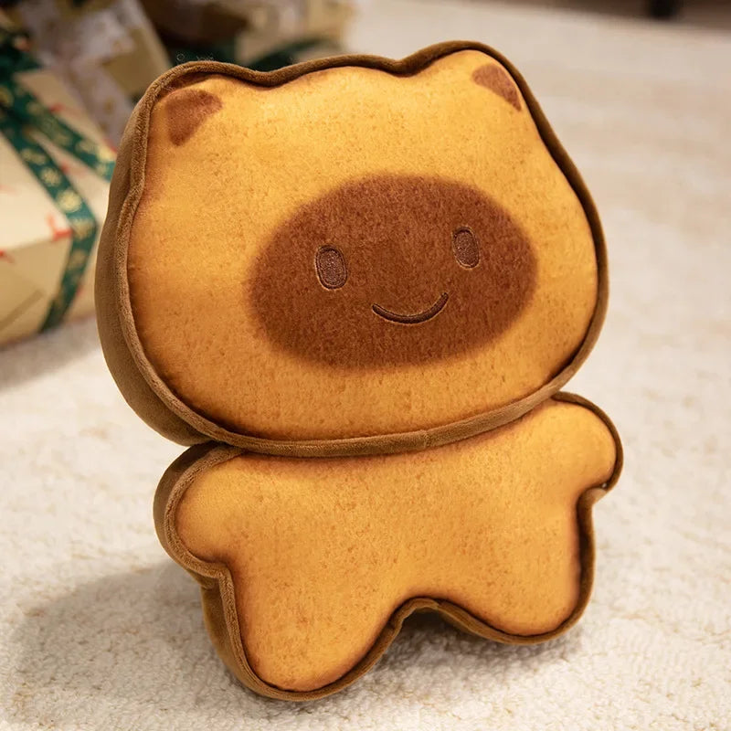 Cute Happy/Sad Expression Cat-Cookie Plush Keychain 17cm or Pillow 30/50cm