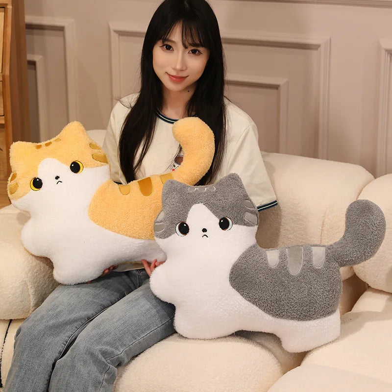 Cute Cat Plush Pillows 52x40cm - 5 Styles