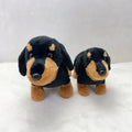 Cute Dog (Dachshund) Plush Toys 25/34cm - Black/Dark Brown/Light Brown