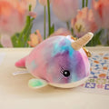 Cute Narwhal (With Oepn/Close Eyes) Plush Keychains - 16 Styles