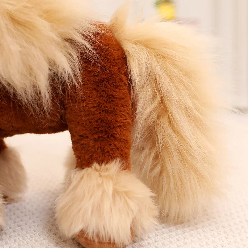 Cute Brown/White Horse Plush Toys 25/30/40cm