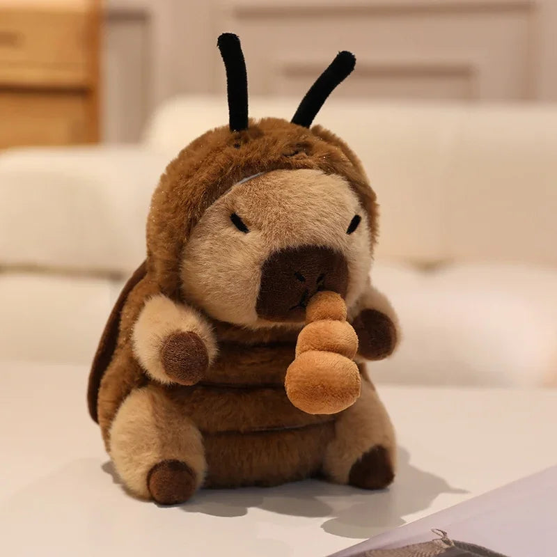 Capybara With Animal (Bee/Pig/Rabbit/Dinosaur/Shark/Firefly) Dress Up Plush Toys 20cm