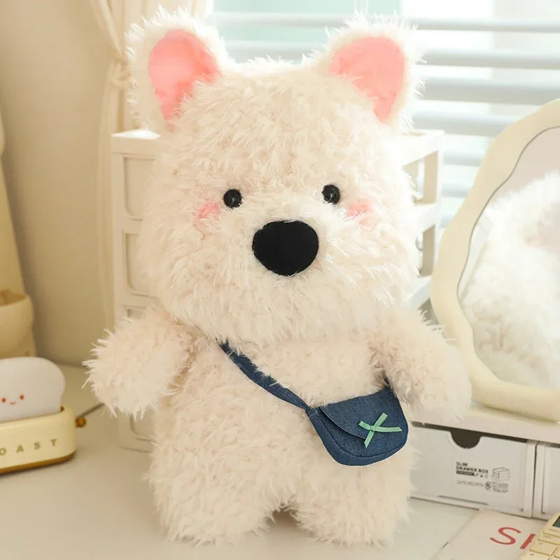 Dog (West Highland White Terrier) With Bag Plush Toys 22/35/45cm