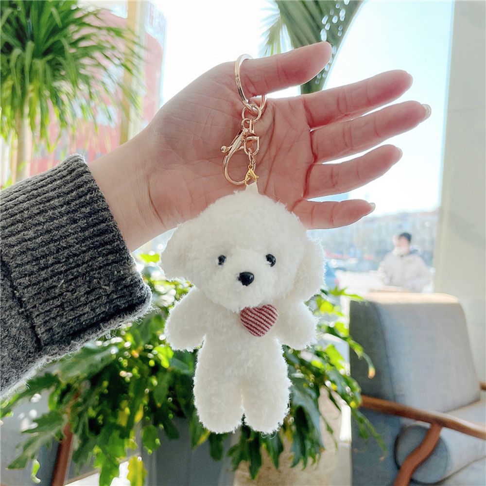 Animal (Bear/Rabbit/Dog) Plush Keychains 11cm