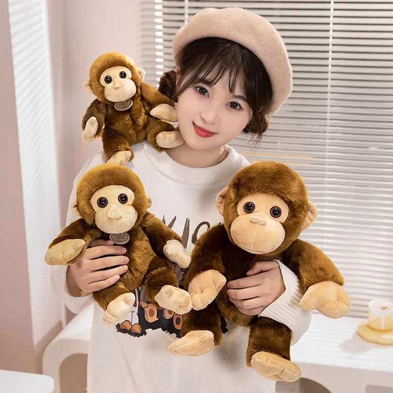 Cute Monkey Plush Toys 17/23/30cm
