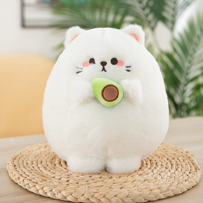 Cute Cat Holding Avocado Plush Toys 25-35cm