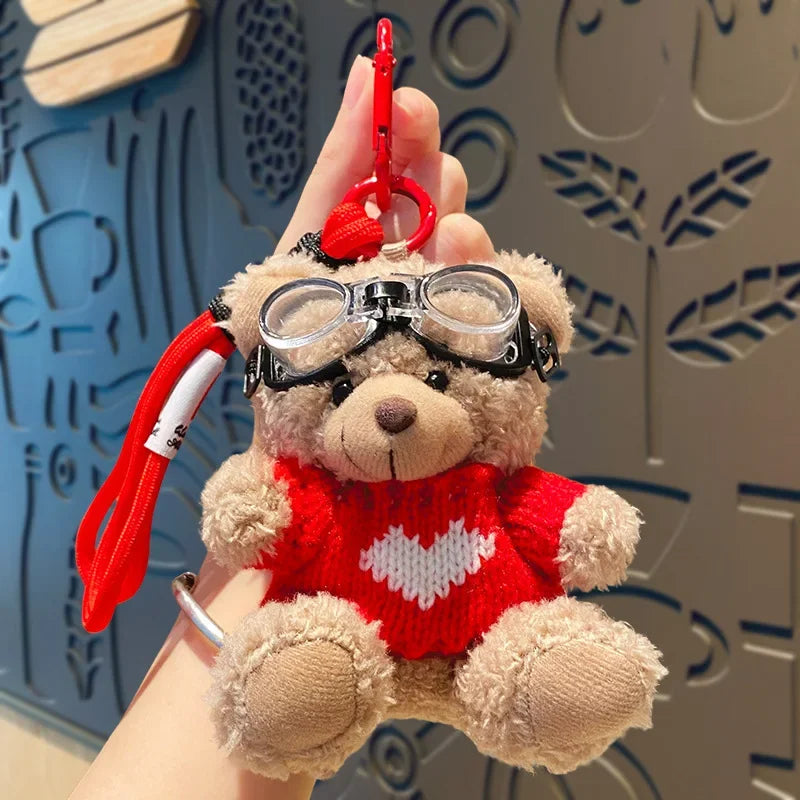 Cute Teddy Bear Plush Keychains - 10 Styles