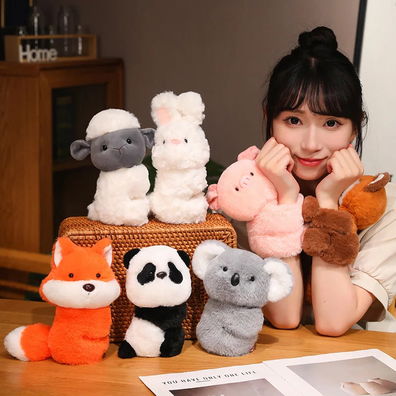 Cute Animal (Panda/Red Panda/Pig/Fox/Koala/Rabbit/Sheep) Plush Slap Band - 7 Styles