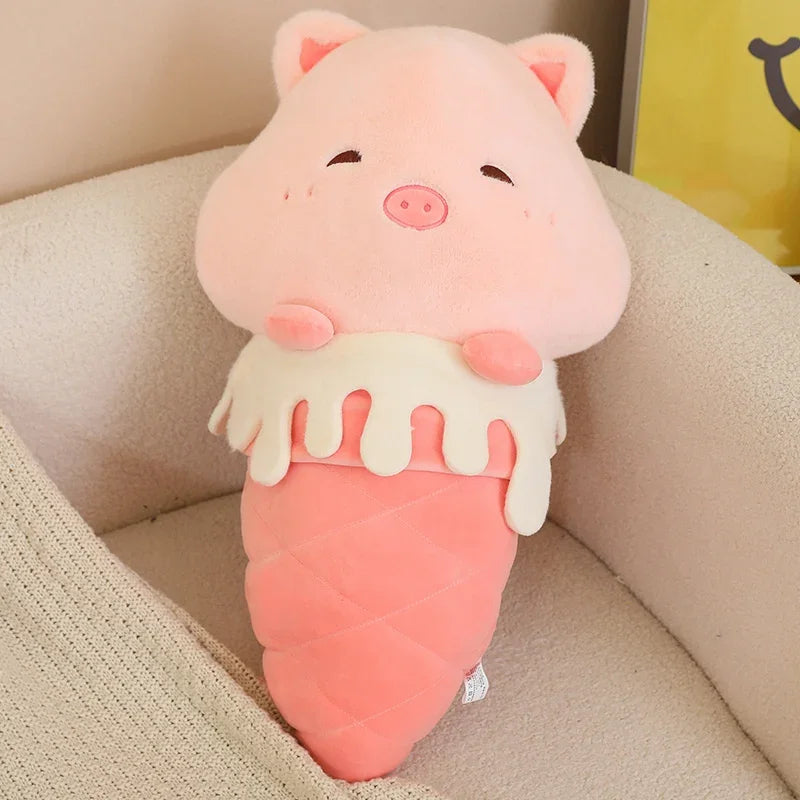Funny Animal Ice Cream Hybrid Plush Toys 35/60cm - Sheep/Pig/Duck/Capybara