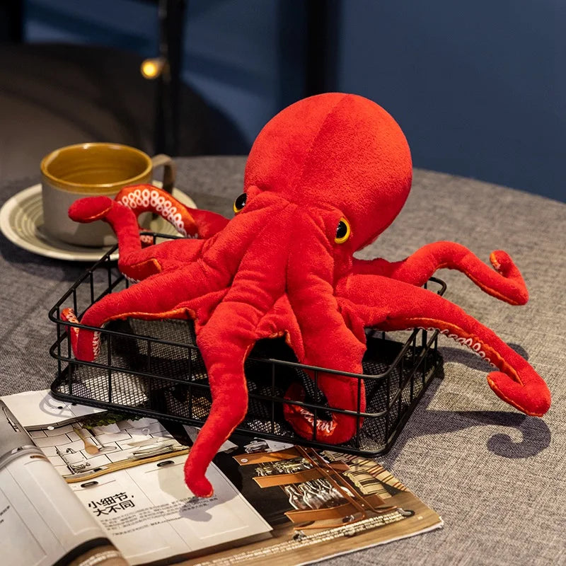 Red Octopus Lifelike Plush Toys 40/75cm