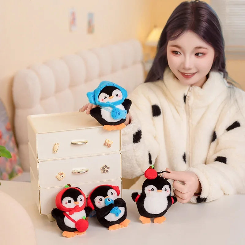 Cute Penguin With Deco Plush Keychains 13cm - 4 Styles