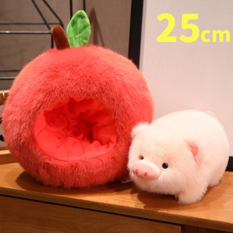 Cute Capybara/Pig With Avocado/Apple Plush Toys 25/35/45cm
