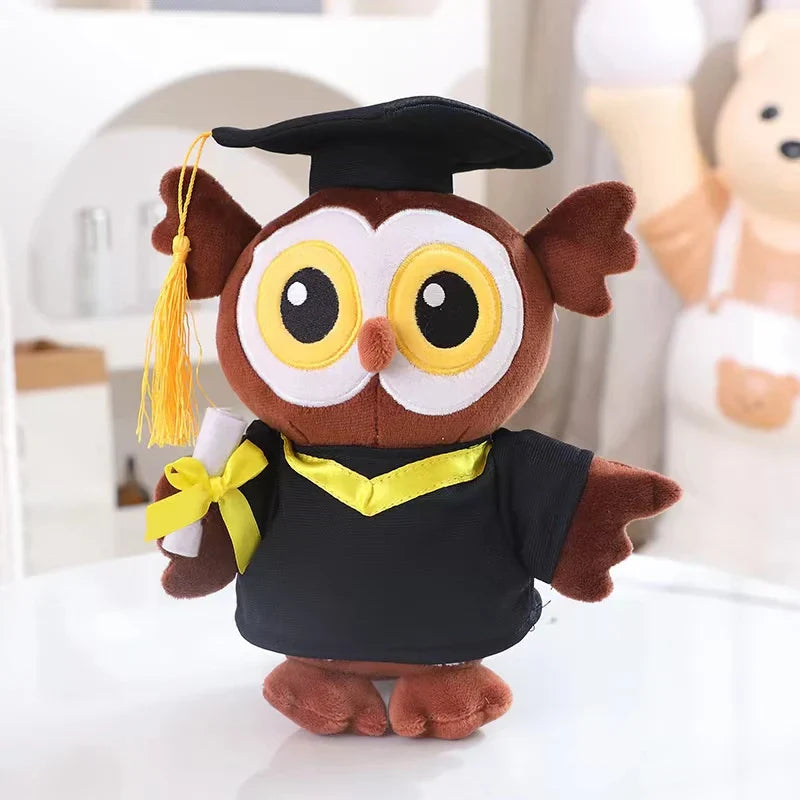 Cute Animal (Capybara/Owl) Graduation Plush Toys - 4 Styles