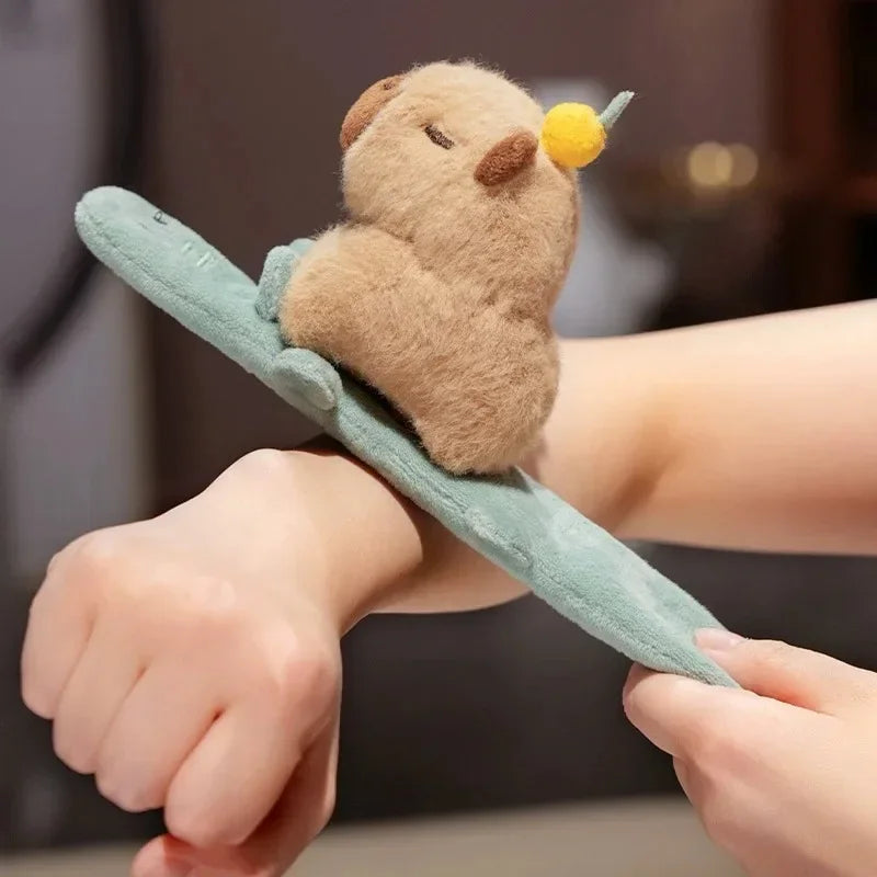 Cute Animal (Dog/Capybara/Cat) Plush Slap Band - 1pc/3pcs