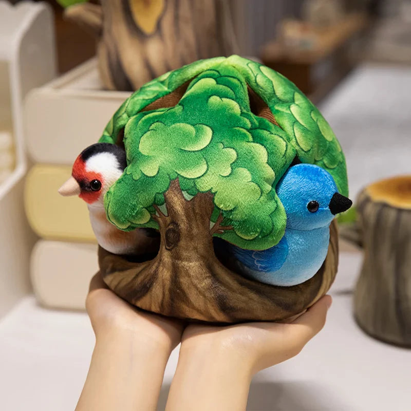 Cute Bird With/Without Tree House Plush Toys - 6 Choices
