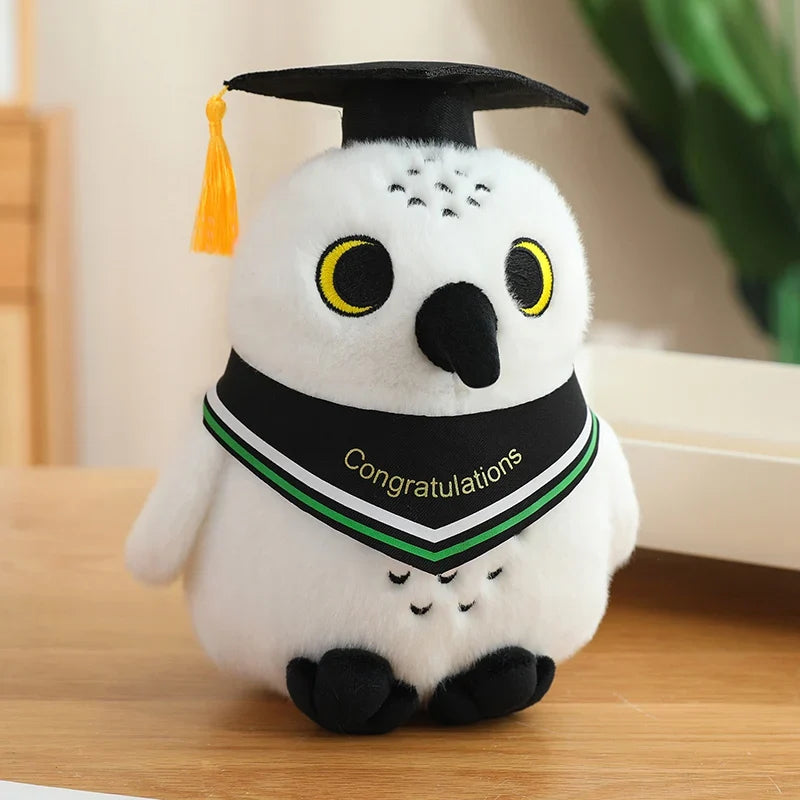 Cute White Owl Graduation Plush Toys 22cm - 7 Styles