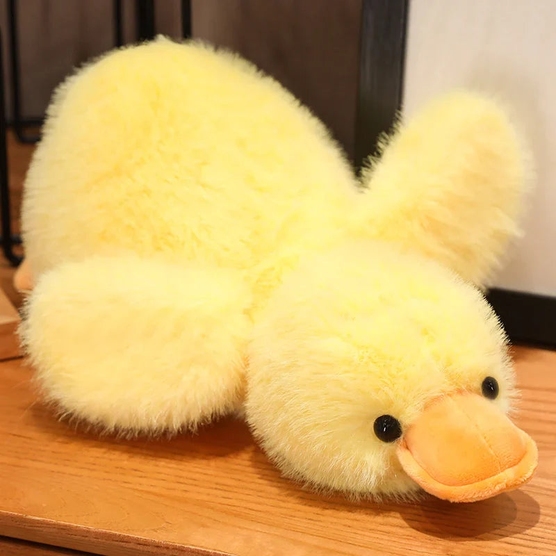 Cute Lying Duck Plush Toys 30/50/65cm - Yellow/White/Black/Pink/Purple