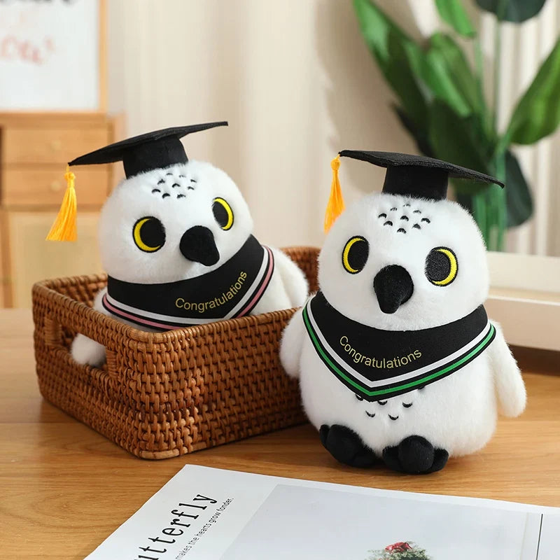 Cute White Owl Graduation Plush Toys 22cm - 7 Styles