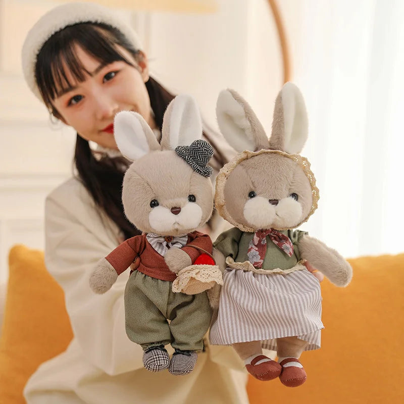 Cute Rabbit/Bear (Dress-up) Plush Toys 28cm - 6 Styles
