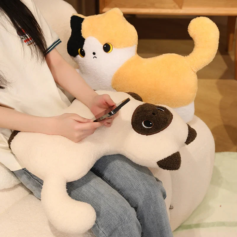 Cute Cat Plush Pillows 52x40cm - 5 Styles