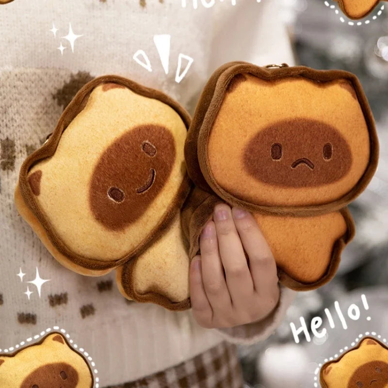 Cute Happy/Sad Expression Cat-Cookie Plush Keychain 17cm or Pillow 30/50cm