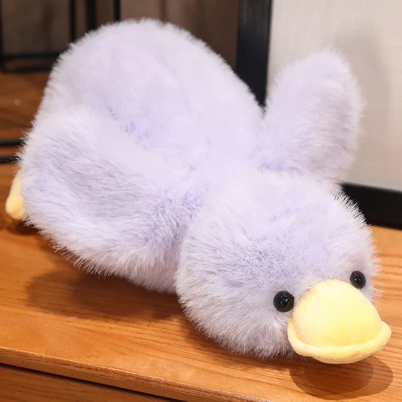 Cute Lying Duck Plush Toys 30/50/65cm - Yellow/White/Black/Pink/Purple