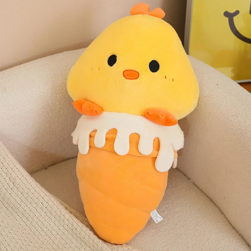 Funny Animal Ice Cream Hybrid Plush Toys 35/60cm - Sheep/Pig/Duck/Capybara