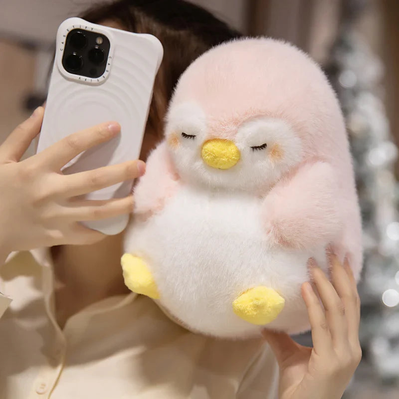 Cute Sleeping Penguin Plush Toys 20/30/40cm - Pink/Black